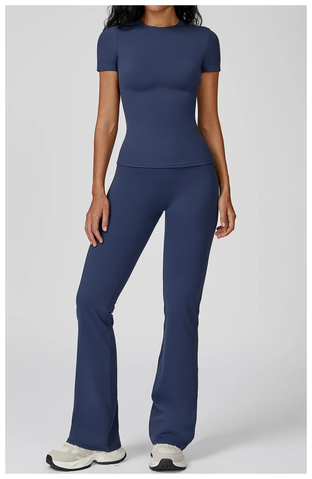 Veyra Active™ Women's SculptFlex 2-Piece Yoga Set | Long Sleeve Top, High-Waist Leggings & Shorts