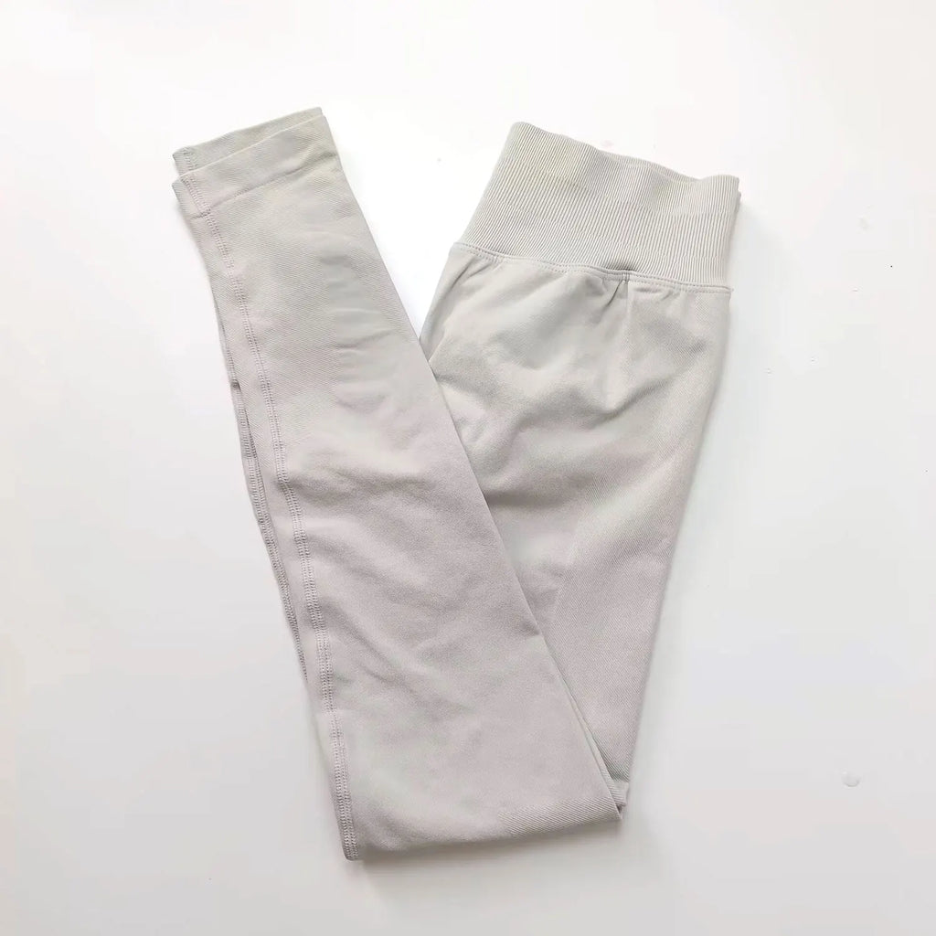 Veyra Active™ Impact Seamless Scrunch Leggings | Low Ribbed Waistband Glute-Shaping Yoga Pants