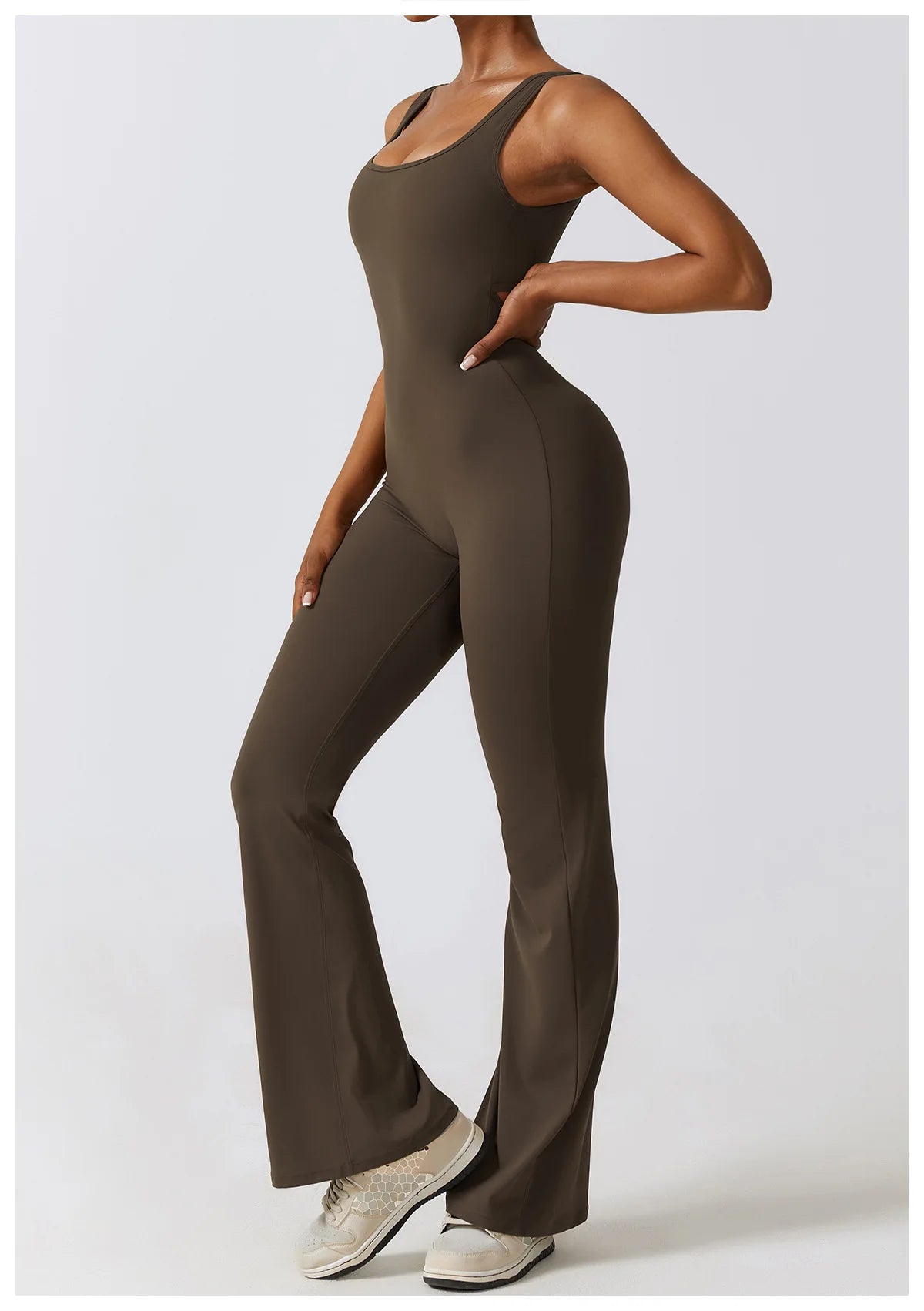Veyra Active™ Sculpt One-Piece Workout Jumpsuit | Seamless Push-Up Yoga Bodysuit & Romper