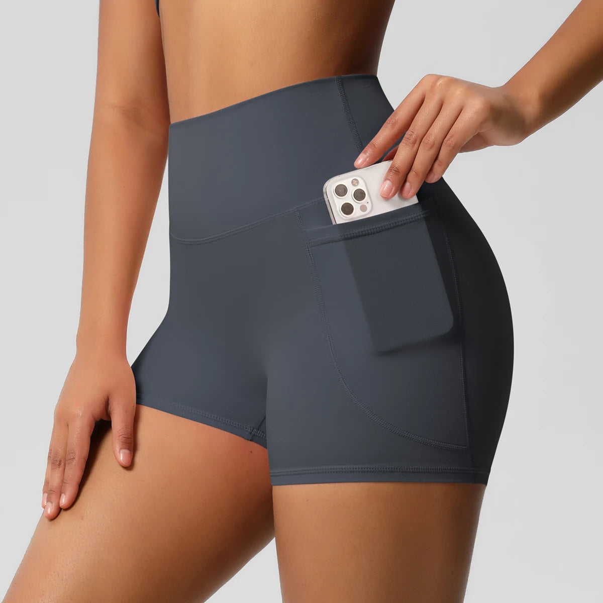 Veyra Active™ Pocketed High-Waisted Yoga Shorts | 100% Squat-Proof Anti-Chafe Biker Shorts
