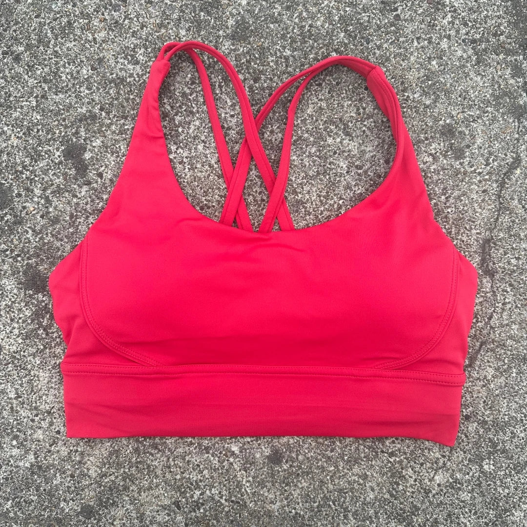 Kova by Veyra™ Women's Cross-Back Shockproof Sports Bra | High-Strength Push-Up Yoga Tank Top