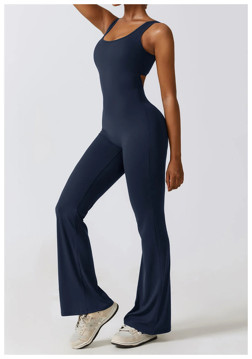 Veyra Active™ Sculpt One-Piece Workout Jumpsuit | Seamless Push-Up Yoga Bodysuit & Romper