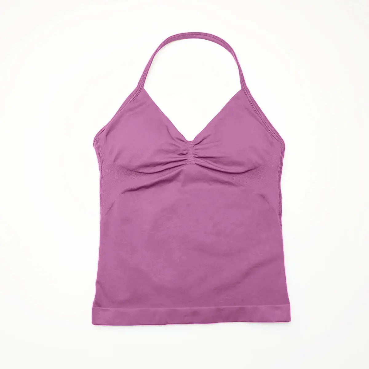 Veyra Active™ Impact Longline Halter Sports Bra | Anti-Chafe Open Back Yoga Crop Top