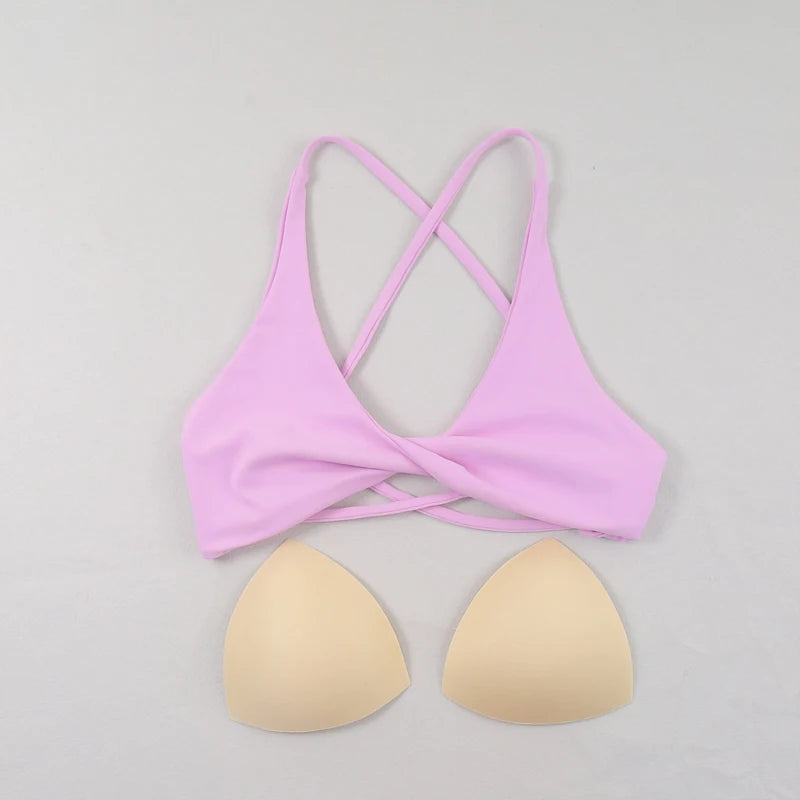 Veyra Active™ Impact Slim-Strap Sports Bra | Seamless High-Stretch Yoga Crop Top