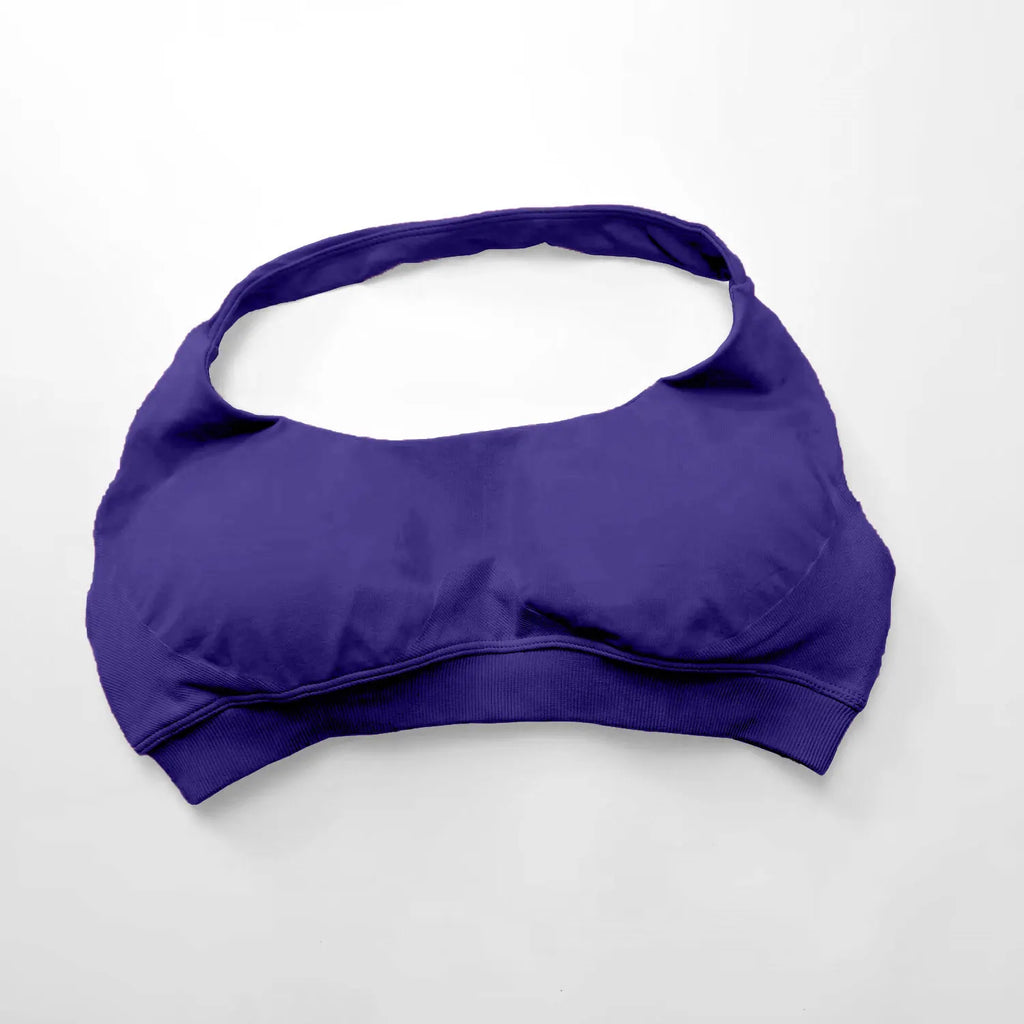 Veyra Active™ Impact Seamless Halter Sports Bra | High-Support Push-Up Gym & Yoga Crop Top
