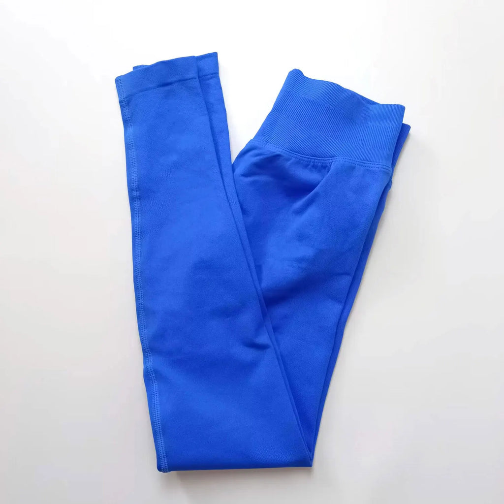 Veyra Active™ Impact Seamless Scrunch Leggings | Low Ribbed Waistband Glute-Shaping Yoga Pants