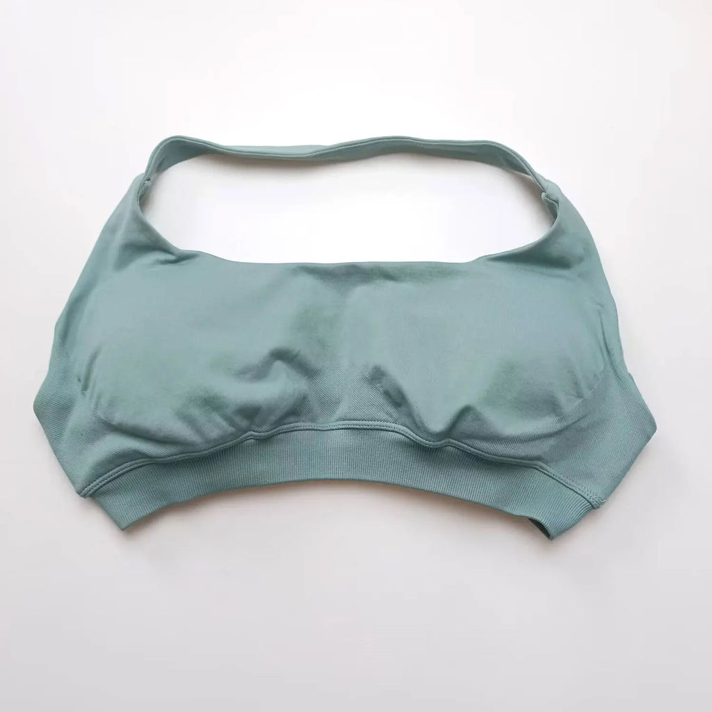 Veyra Active™ Impact Seamless Halter Sports Bra | High-Support Push-Up Gym & Yoga Crop Top