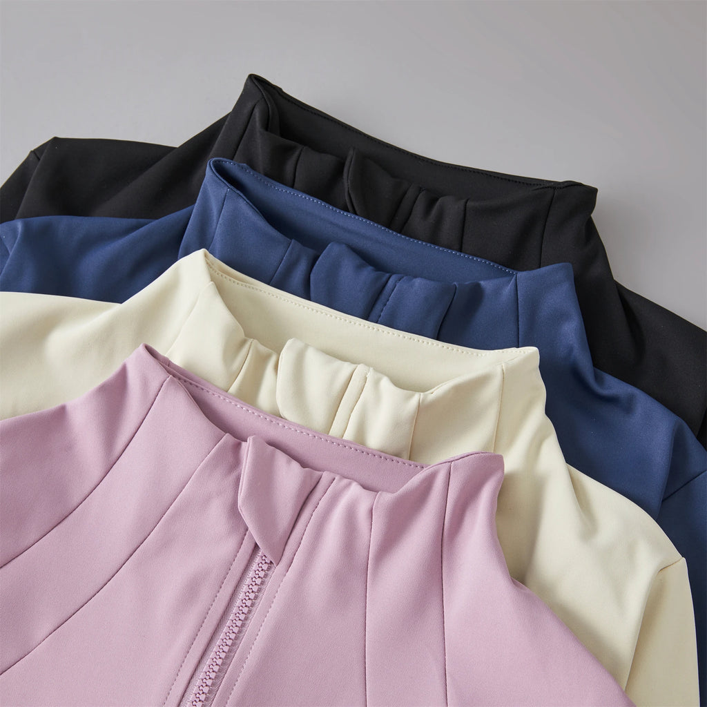 Veyra Active™ Breeze Lightweight Running Jacket | Wind-Resistant Long-Sleeve Workout Top