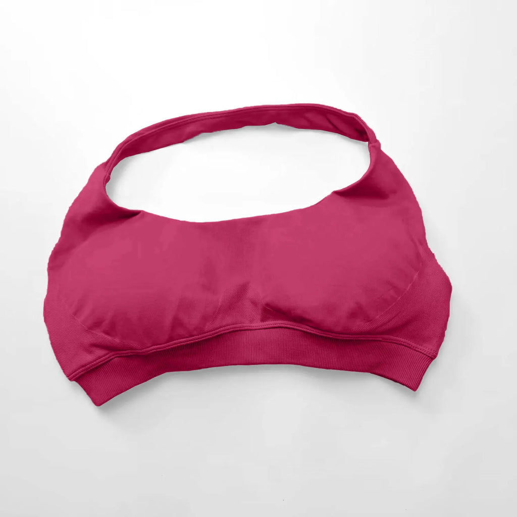 Veyra Active™ Impact Seamless Halter Sports Bra | High-Support Push-Up Gym & Yoga Crop Top