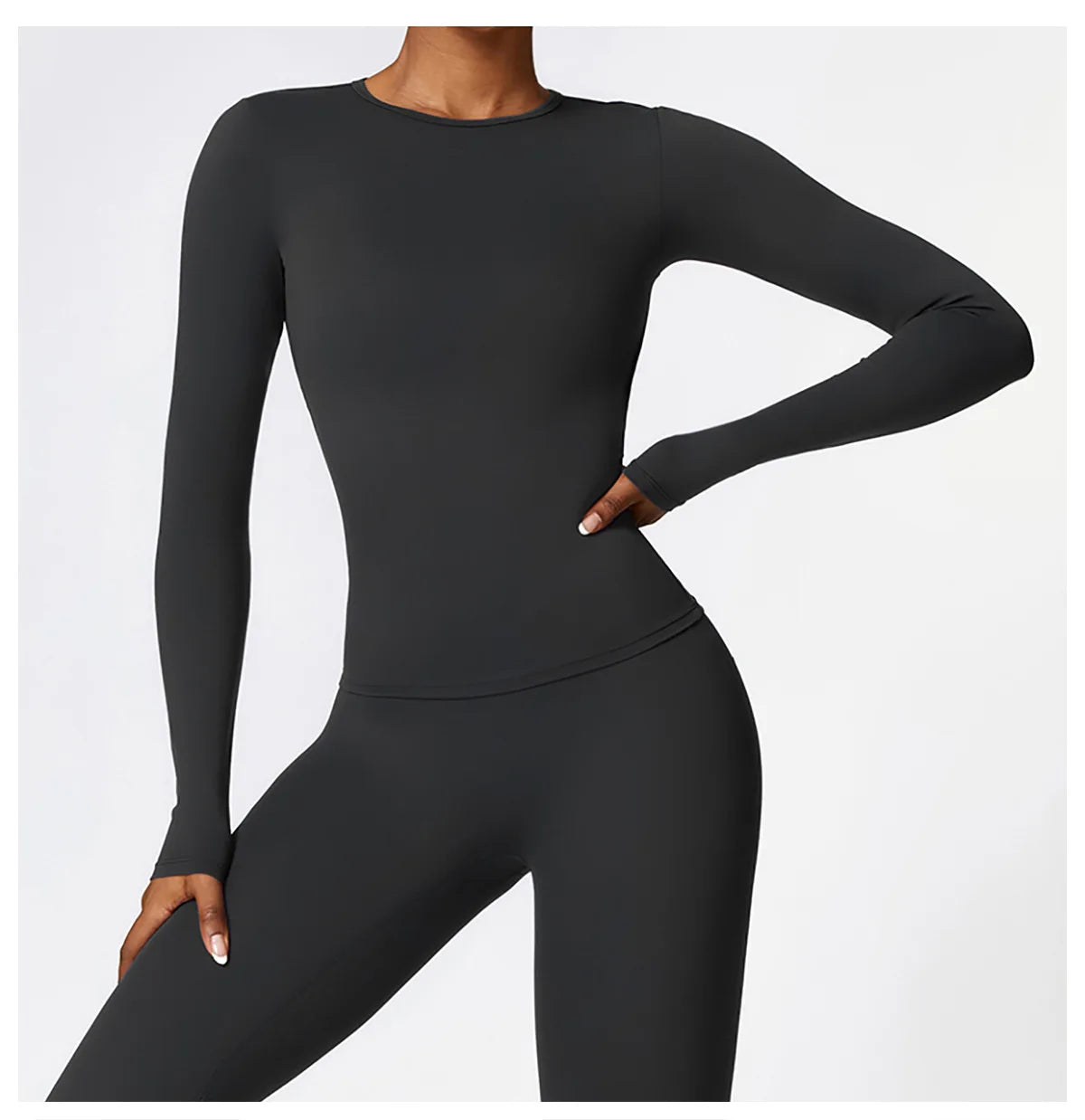 Veyra Active™ Women's Thermomotion Long-Sleeve Yoga Shirt | Winter Quick-Dry Slim-Fit Gym Top