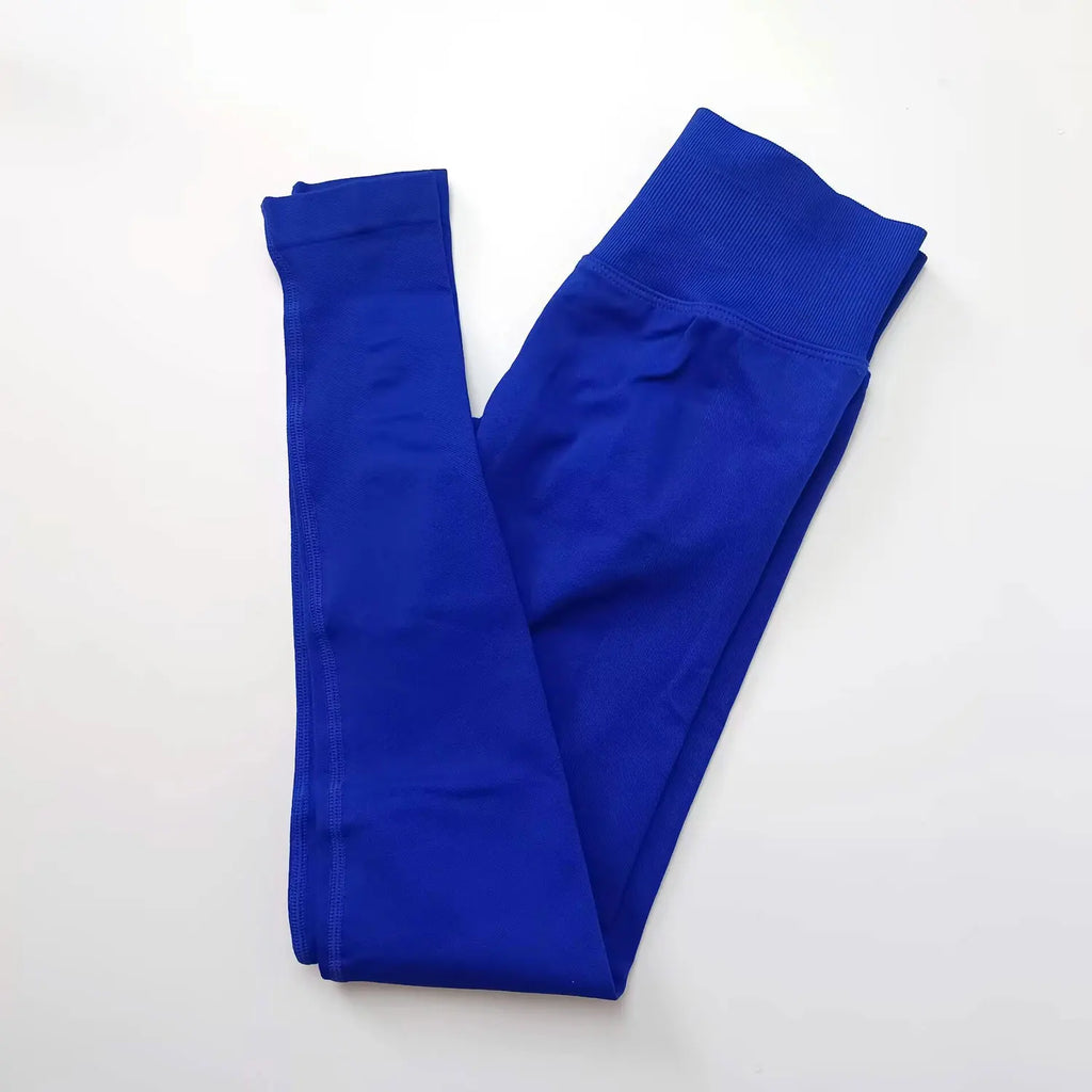 Veyra Active™ Impact Seamless Scrunch Leggings | Low Ribbed Waistband Glute-Shaping Yoga Pants