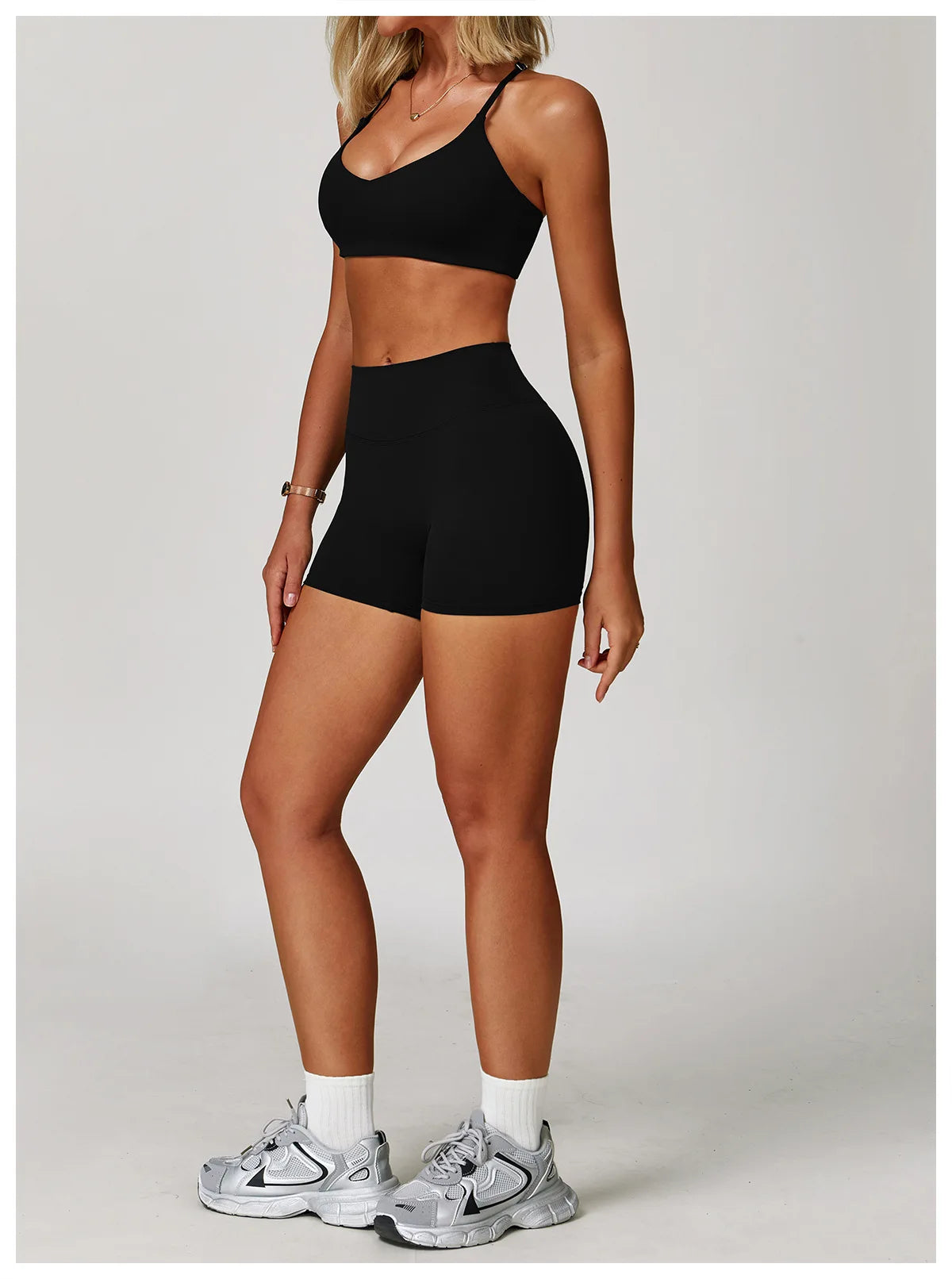 Veyra Active™ Infinite 3-Piece Yoga Set | Long Sleeve Top, Sports Bra & High-Waisted Leggings