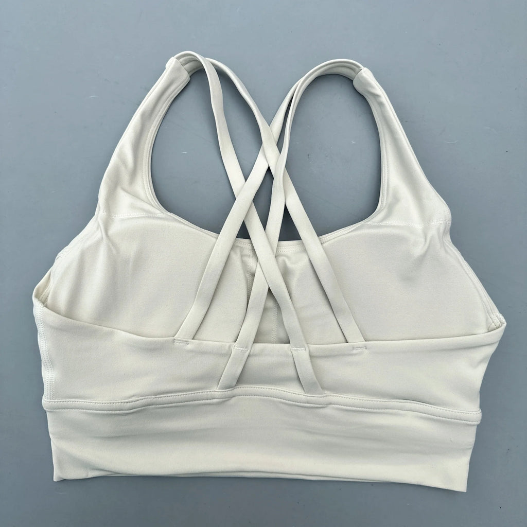 Kova by Veyra™ Women's Cross-Back Shockproof Sports Bra | High-Strength Push-Up Yoga Tank Top