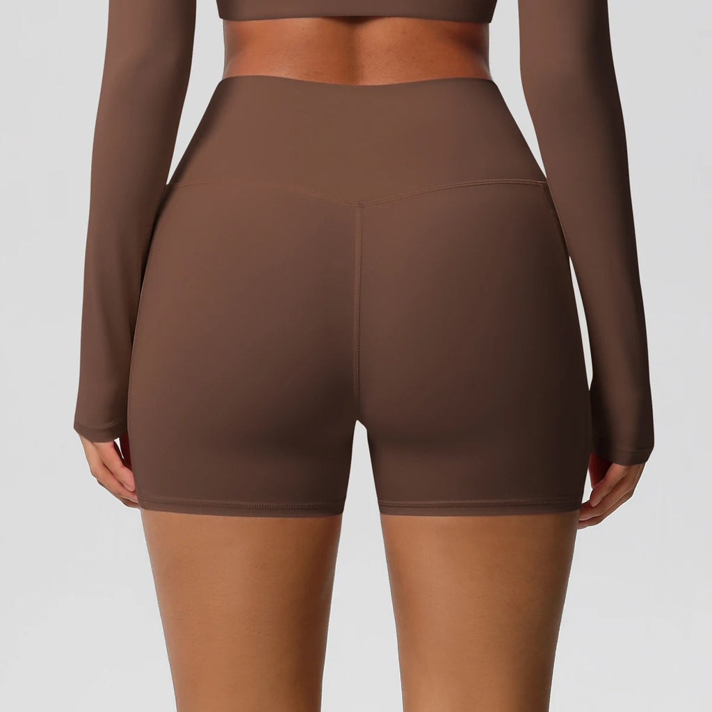 Veyra Active™ Pocketed High-Waisted Yoga Shorts | 100% Squat-Proof Anti-Chafe Biker Shorts