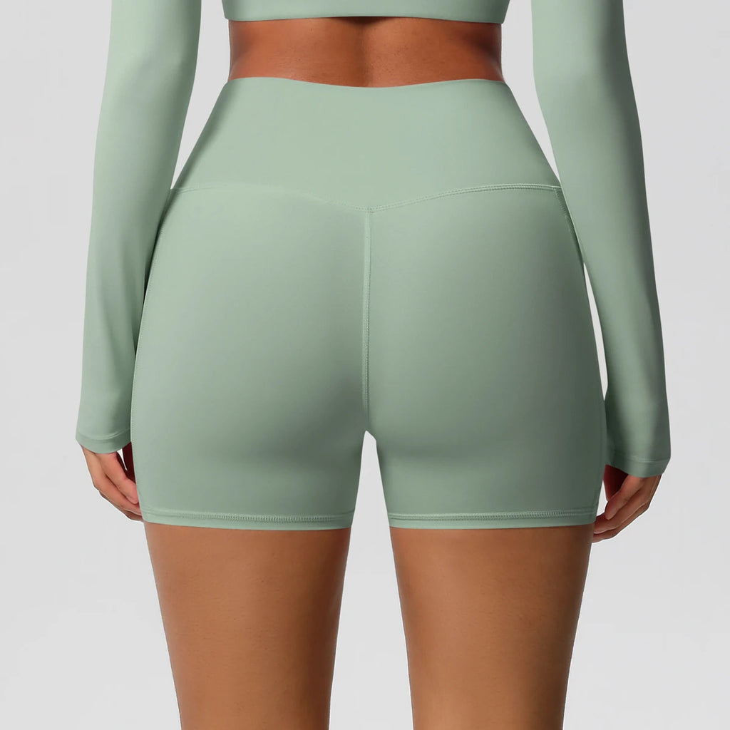Veyra Active™ Pocketed High-Waisted Yoga Shorts | 100% Squat-Proof Anti-Chafe Biker Shorts