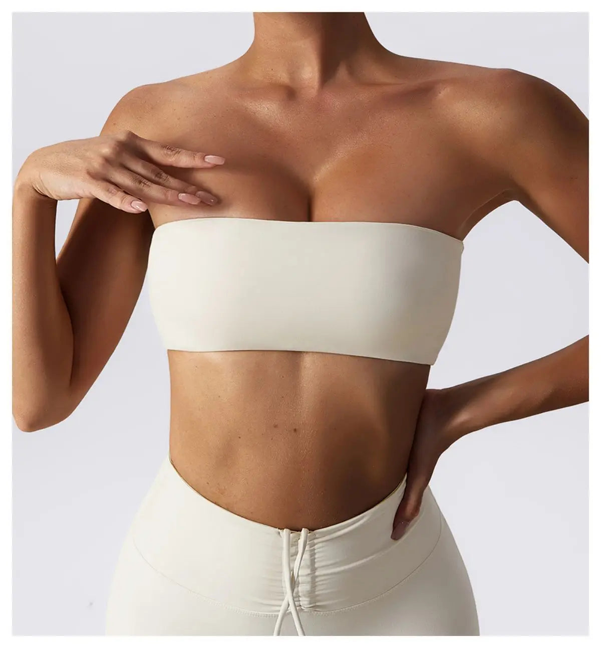 Veyra Active™ Summer Strapless Sports Bra | Anti-Slip Seamless Tube Top & Workout Bra