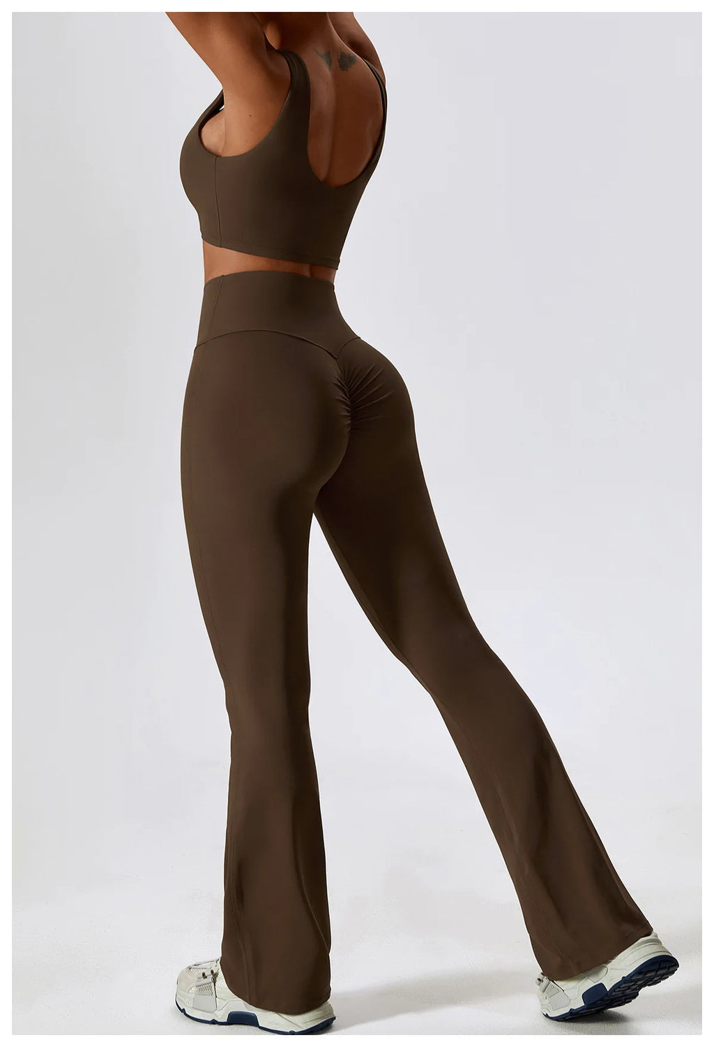 Veyra Active™ SculptFlex 2-Piece Yoga Set | Long Sleeve Crop Top & High-Waist Seamless Leggings
