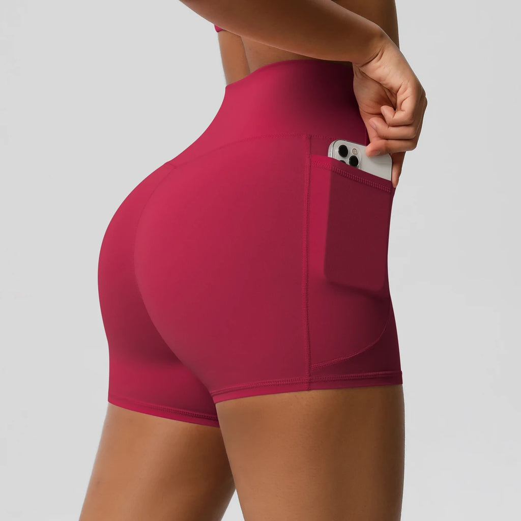 Veyra Active™ Pocketed High-Waisted Yoga Shorts | 100% Squat-Proof Anti-Chafe Biker Shorts