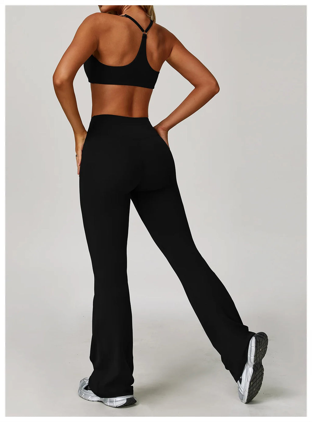 Veyra Active™ Infinite 3-Piece Yoga Set | Long Sleeve Top, Sports Bra & High-Waisted Leggings