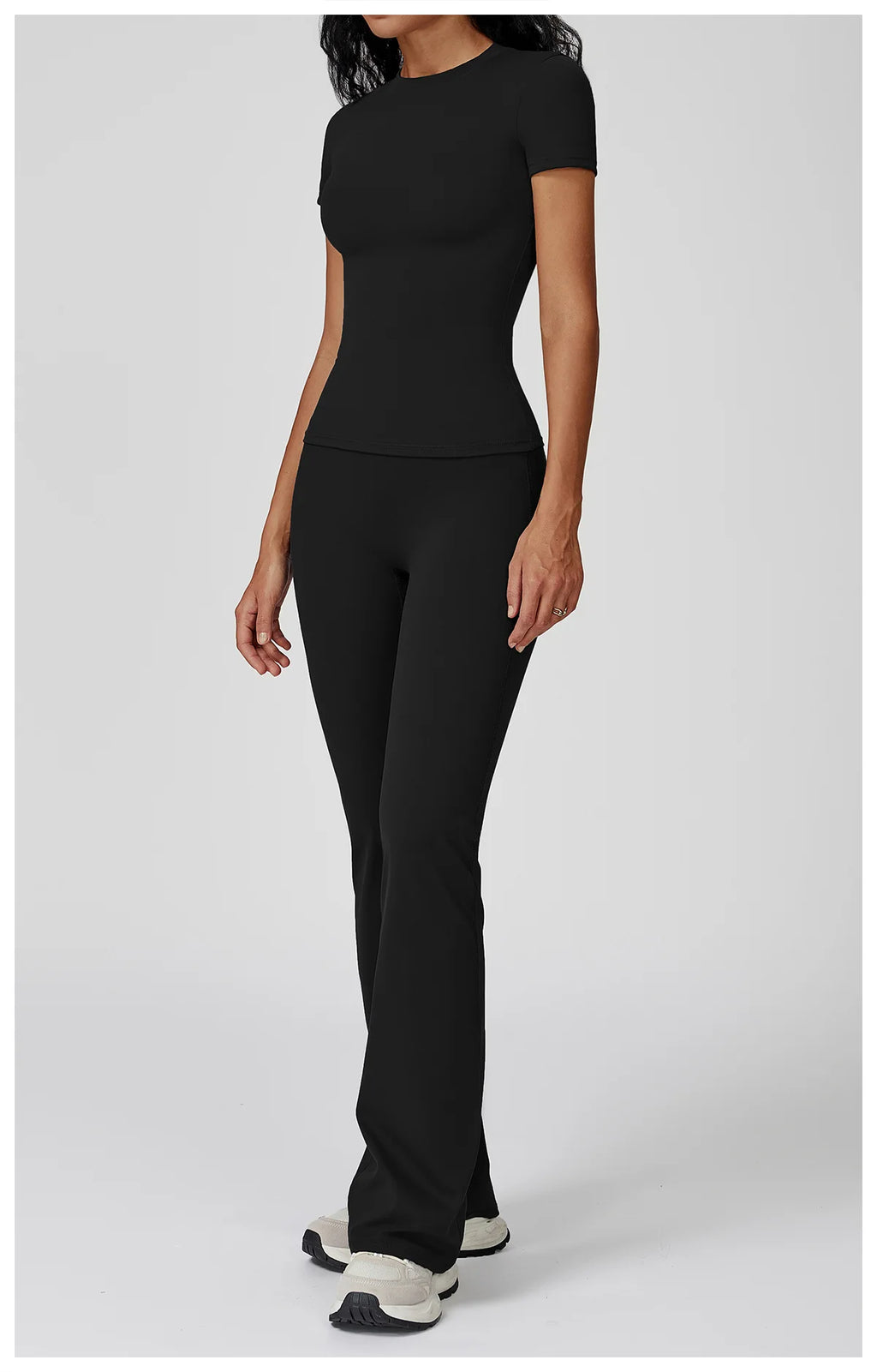 Veyra Active™ Women's SculptFlex 2-Piece Yoga Set | Long Sleeve Top, High-Waist Leggings & Shorts