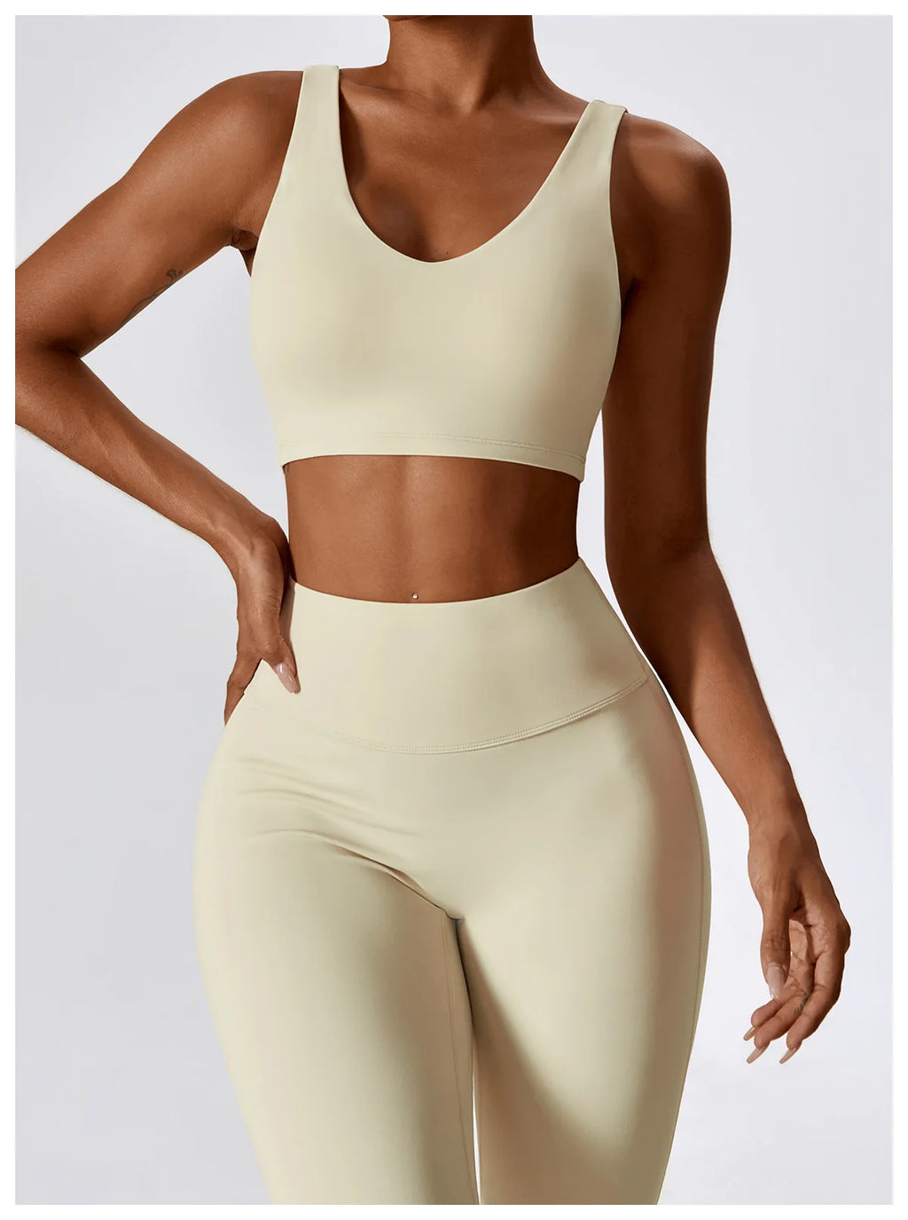 Veyra Active™ SculptFlex 2-Piece Yoga Set | Long Sleeve Crop Top & High-Waist Seamless Leggings