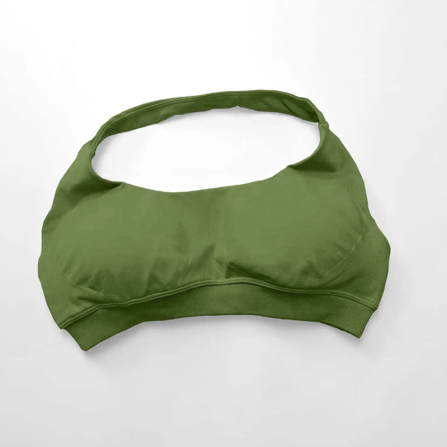 Veyra Active™ Impact Seamless Halter Sports Bra | High-Support Push-Up Gym & Yoga Crop Top