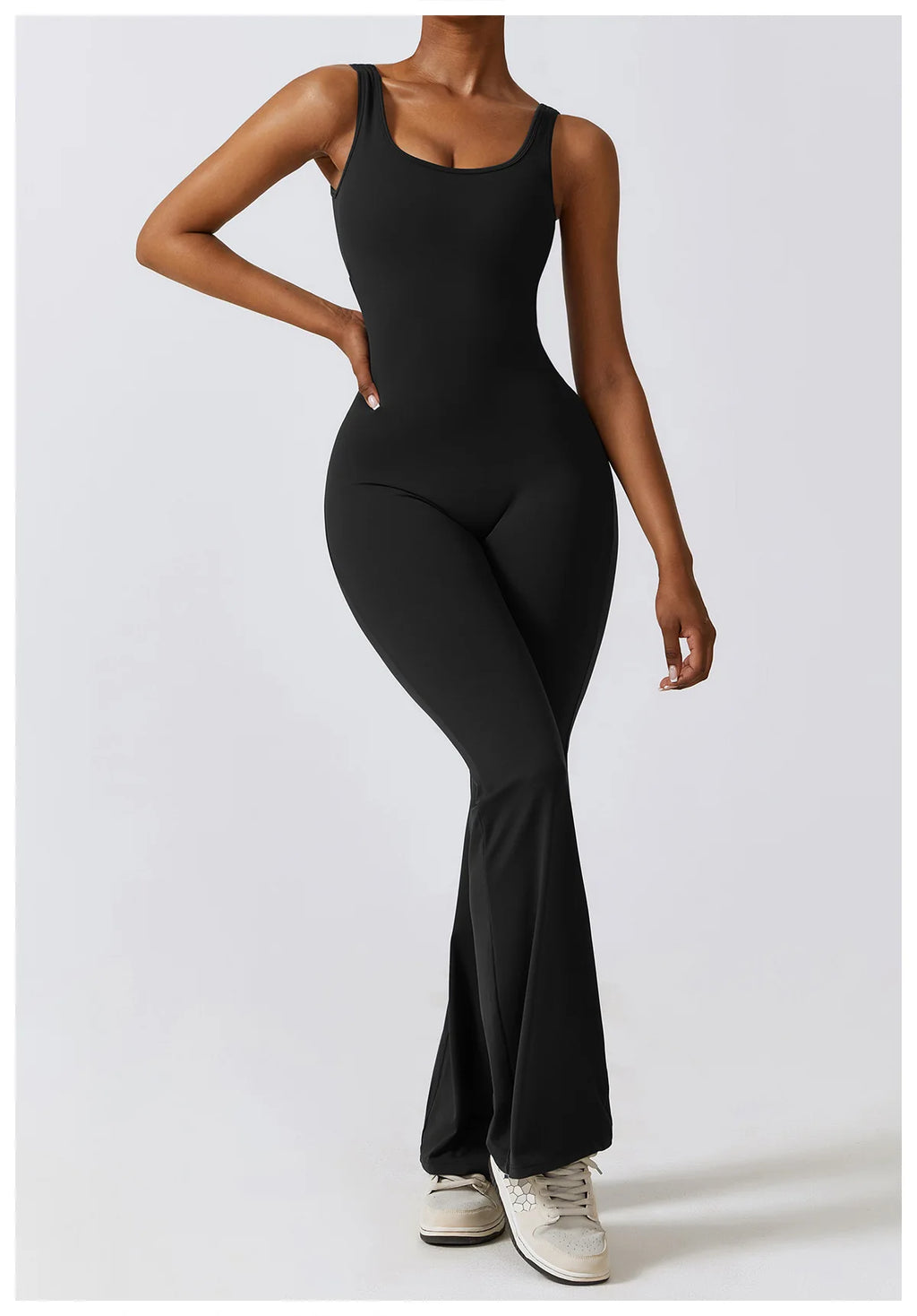 Veyra Active™ Sculpt One-Piece Workout Jumpsuit | Seamless Push-Up Yoga Bodysuit & Romper