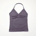 Veyra Active™ Impact Longline Halter Sports Bra | Anti-Chafe Open Back Yoga Crop Top