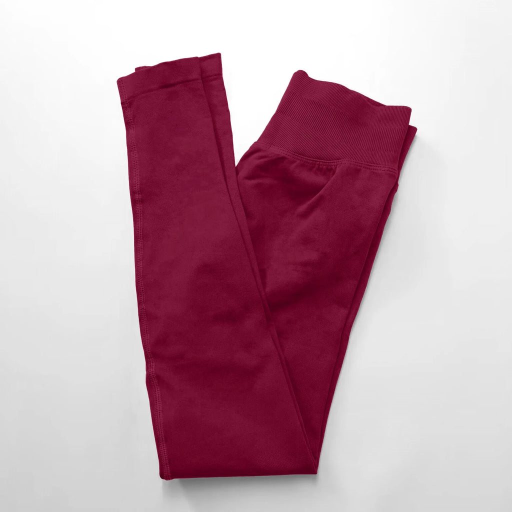 Veyra Active™ Impact Seamless Scrunch Leggings | Low Ribbed Waistband Glute-Shaping Yoga Pants