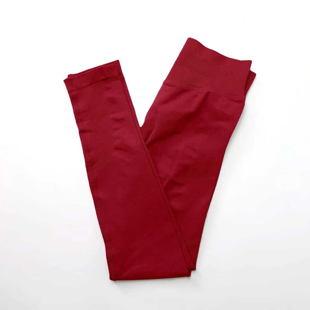 Veyra Active™ Impact Seamless Scrunch Leggings | Low Ribbed Waistband Glute-Shaping Yoga Pants