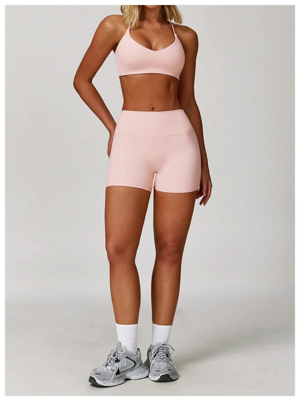 Veyra Active™ Infinite 3-Piece Yoga Set | Long Sleeve Top, Sports Bra & High-Waisted Leggings