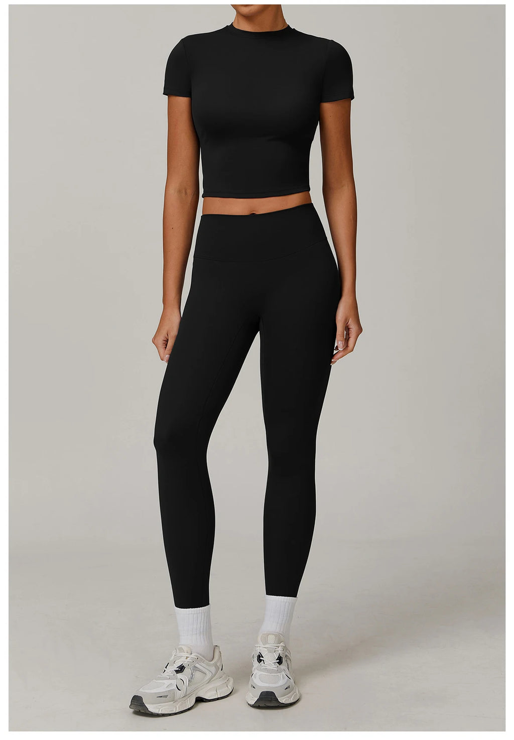 Veyra Active™ Women's SculptFlex 2-Piece Yoga Set | Long Sleeve Top, High-Waist Leggings & Shorts