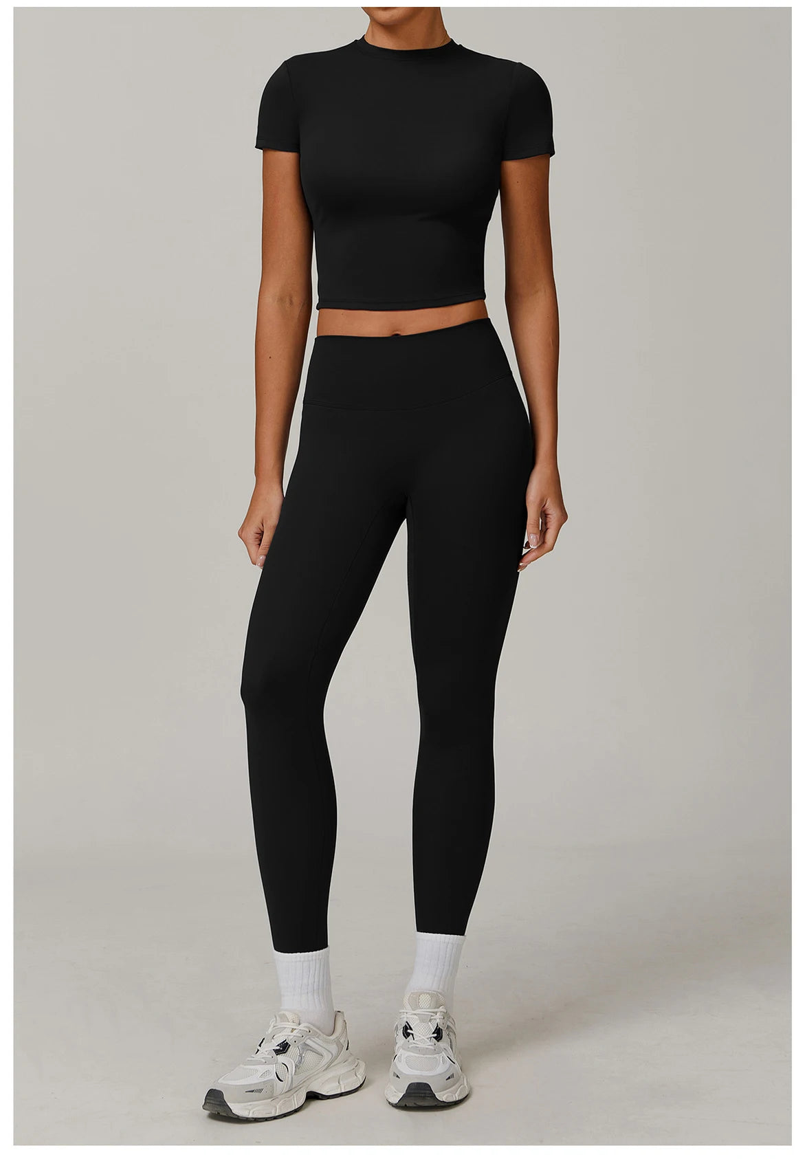 Veyra Active™ Women's SculptFlex 2-Piece Yoga Set | Long Sleeve Top, High-Waist Leggings & Shorts