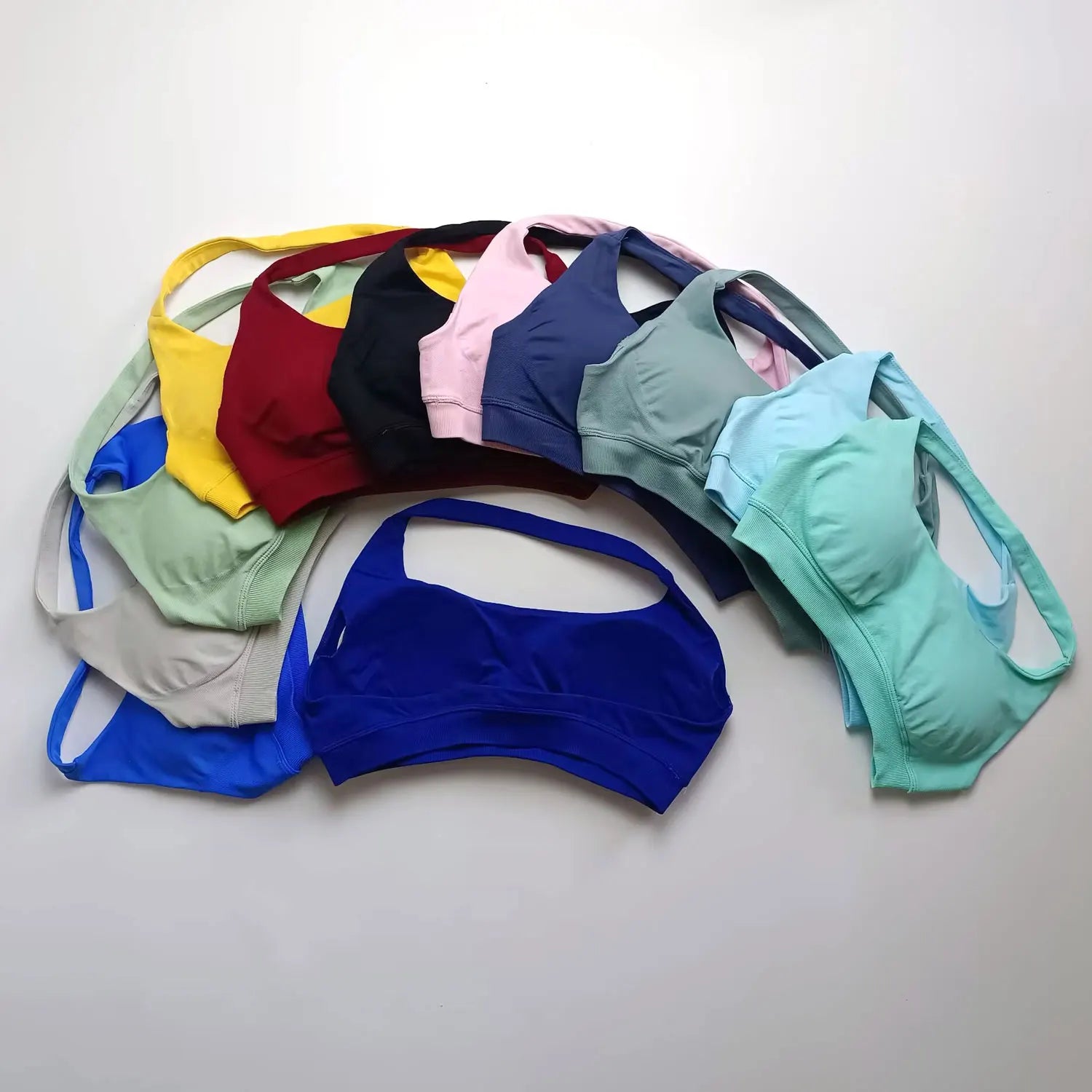 Veyra Active™ Impact Seamless Halter Sports Bra | High-Support Push-Up Gym & Yoga Crop Top
