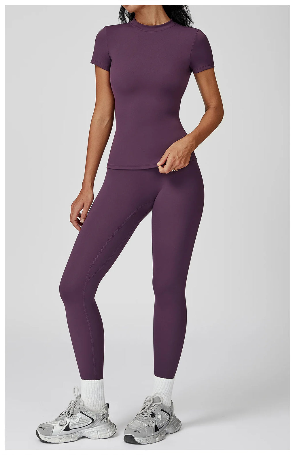 Veyra Active™ Women's SculptFlex 2-Piece Yoga Set | Long Sleeve Top, High-Waist Leggings & Shorts