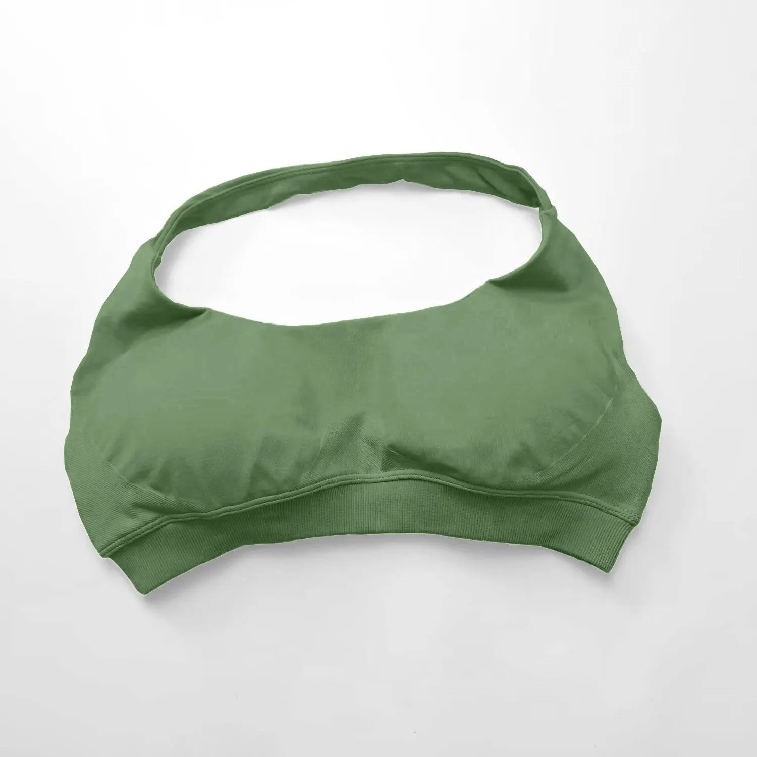 Veyra Active™ Impact Seamless Halter Sports Bra | High-Support Push-Up Gym & Yoga Crop Top