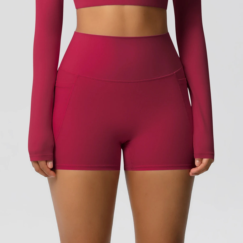 Veyra Active™ Pocketed High-Waisted Yoga Shorts | 100% Squat-Proof Anti-Chafe Biker Shorts
