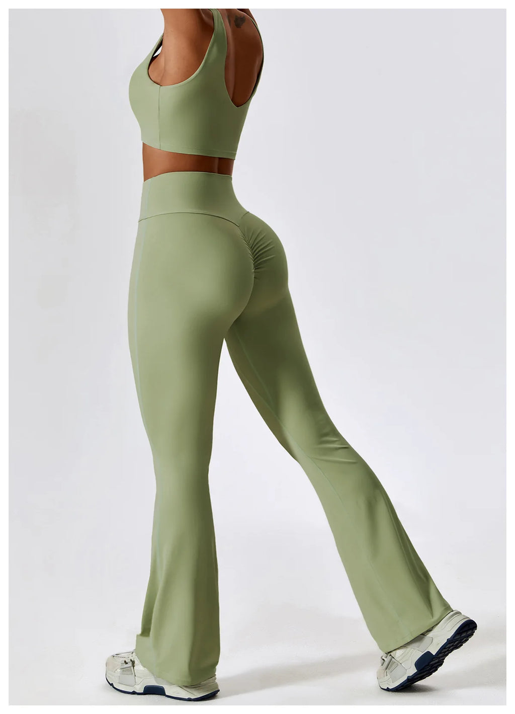 Veyra Active™ SculptFlex 2-Piece Yoga Set | Long Sleeve Crop Top & High-Waist Seamless Leggings