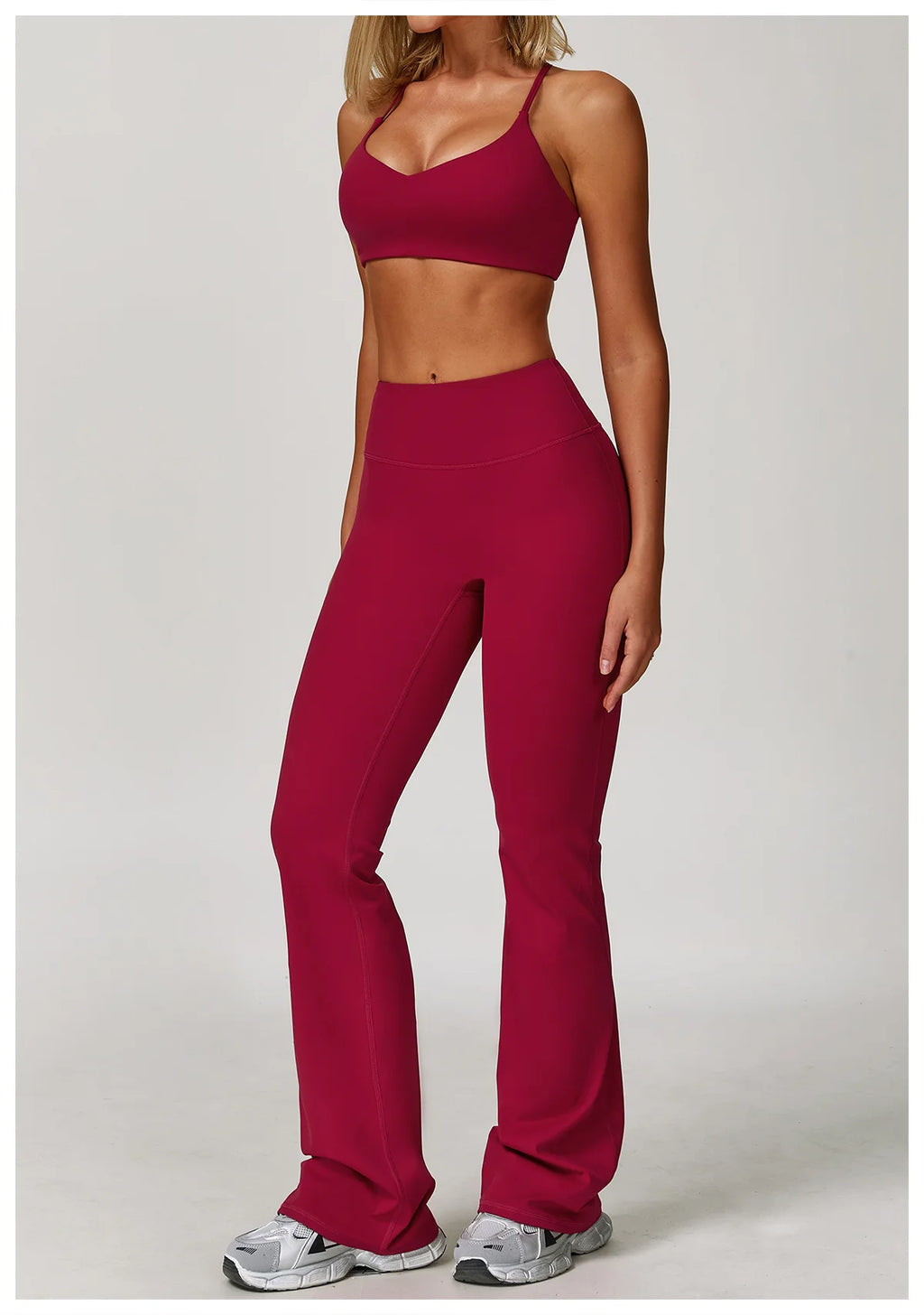 Veyra Active™ Infinite 3-Piece Yoga Set | Long Sleeve Top, Sports Bra & High-Waisted Leggings