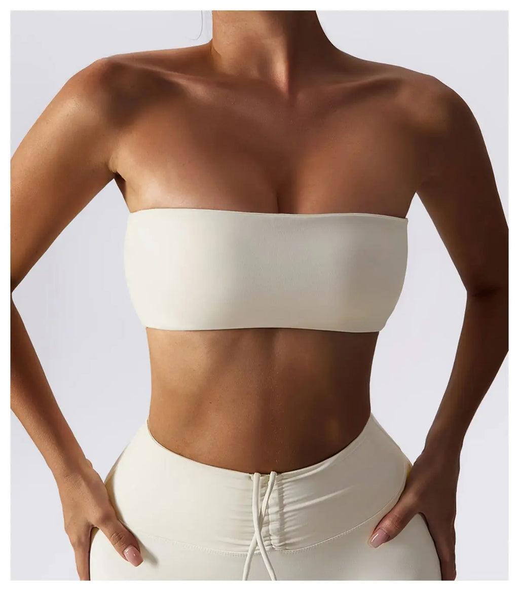 Veyra Active™ Summer Strapless Sports Bra | Anti-Slip Seamless Tube Top & Workout Bra