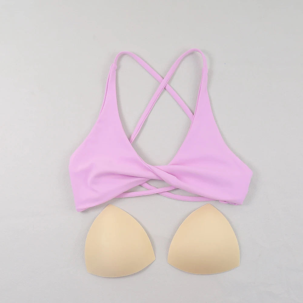 Veyra Active™ Impact Slim-Strap Sports Bra | Seamless High-Stretch Yoga Crop Top