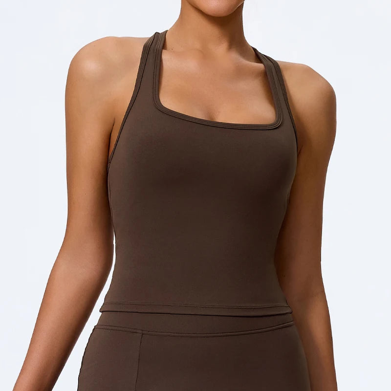 Veyra Active™ Summer Shockproof Yoga Vest | Quick-Dry Seamless Workout Tank Top