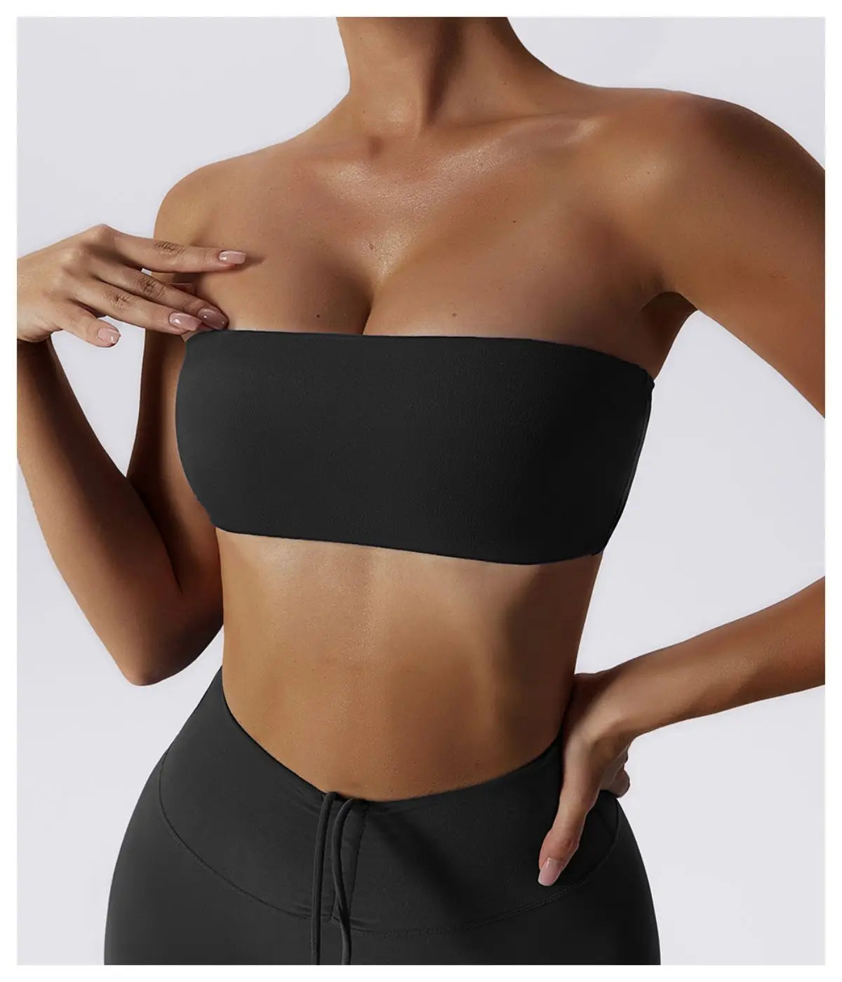 Veyra Active™ Summer Strapless Sports Bra | Anti-Slip Seamless Tube Top & Workout Bra