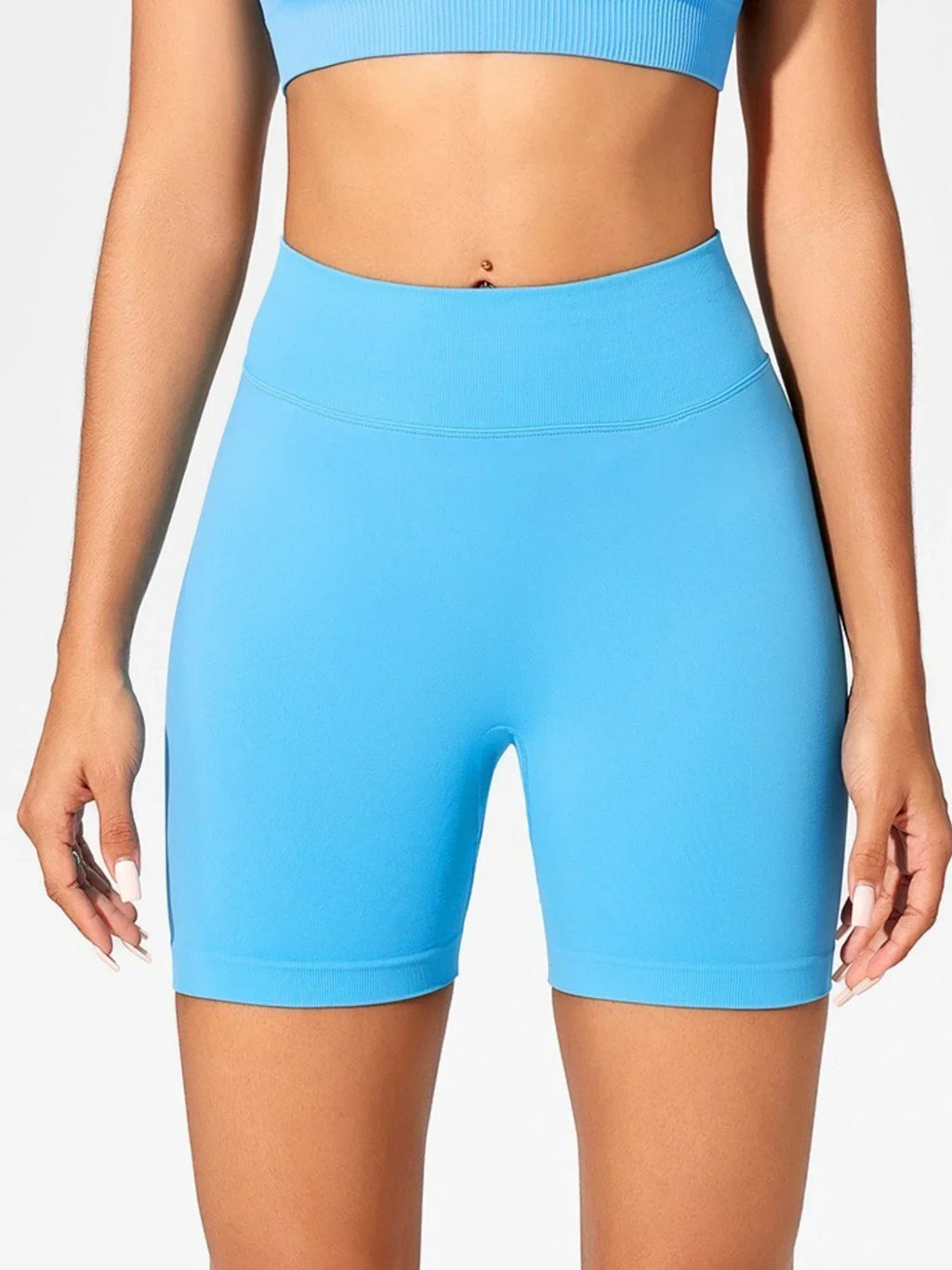 Veyra Active™ Summer High-Waisted Biker Shorts | Anti-Chafe Seamless Yoga & Running Shorts
