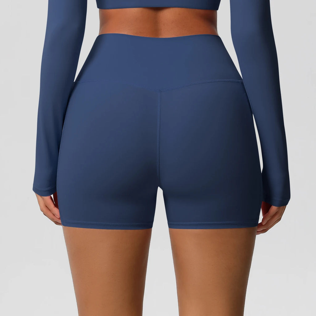 Veyra Active™ Pocketed High-Waisted Yoga Shorts | 100% Squat-Proof Anti-Chafe Biker Shorts
