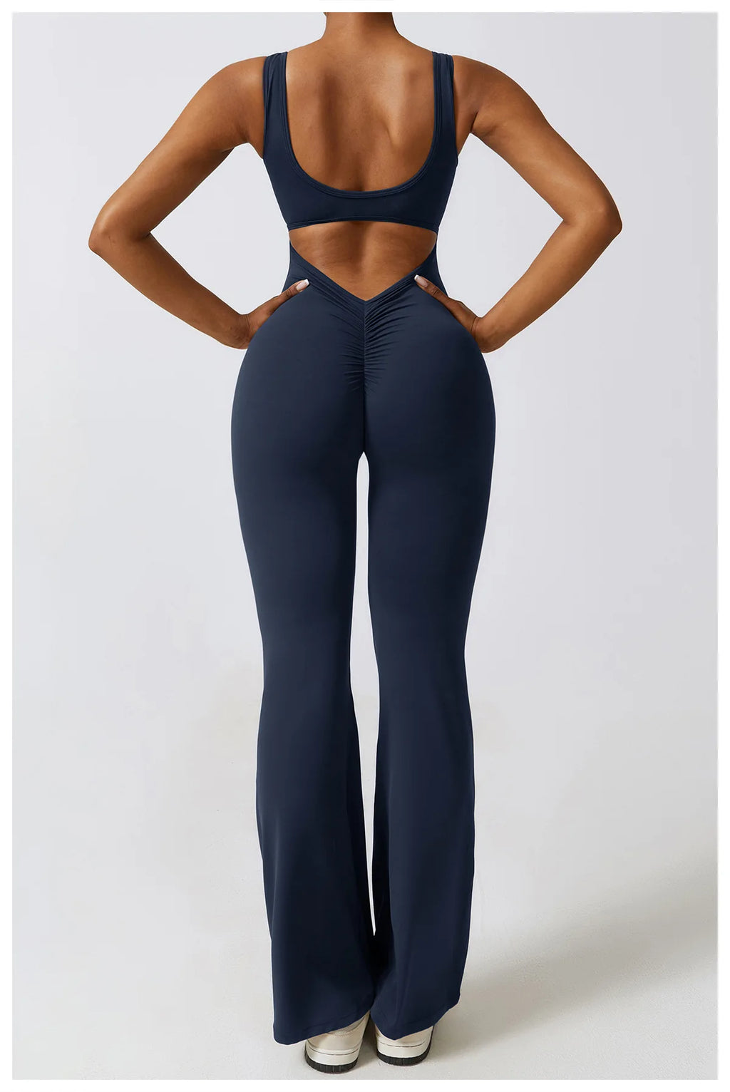 Veyra Active™ Sculpt One-Piece Workout Jumpsuit | Seamless Push-Up Yoga Bodysuit & Romper