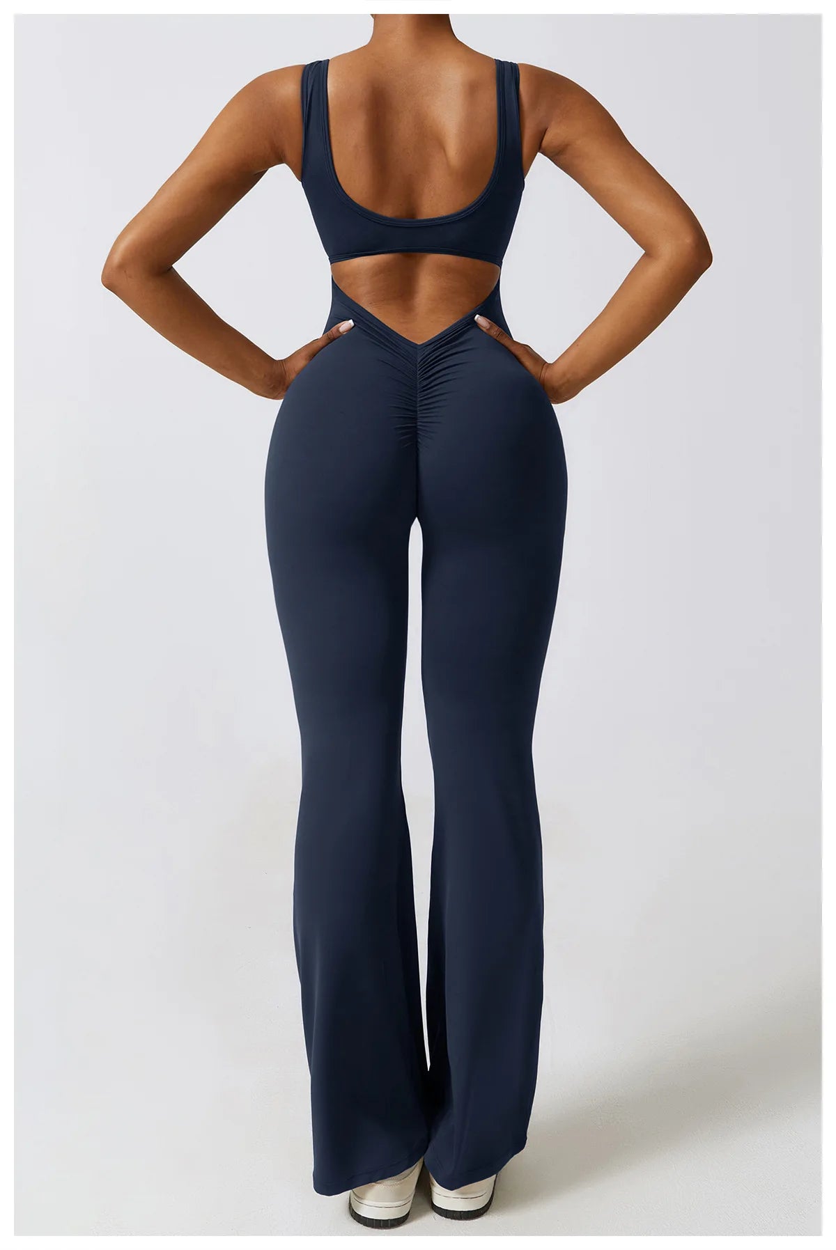 Veyra Active™ Sculpt One-Piece Workout Jumpsuit | Seamless Push-Up Yoga Bodysuit & Romper
