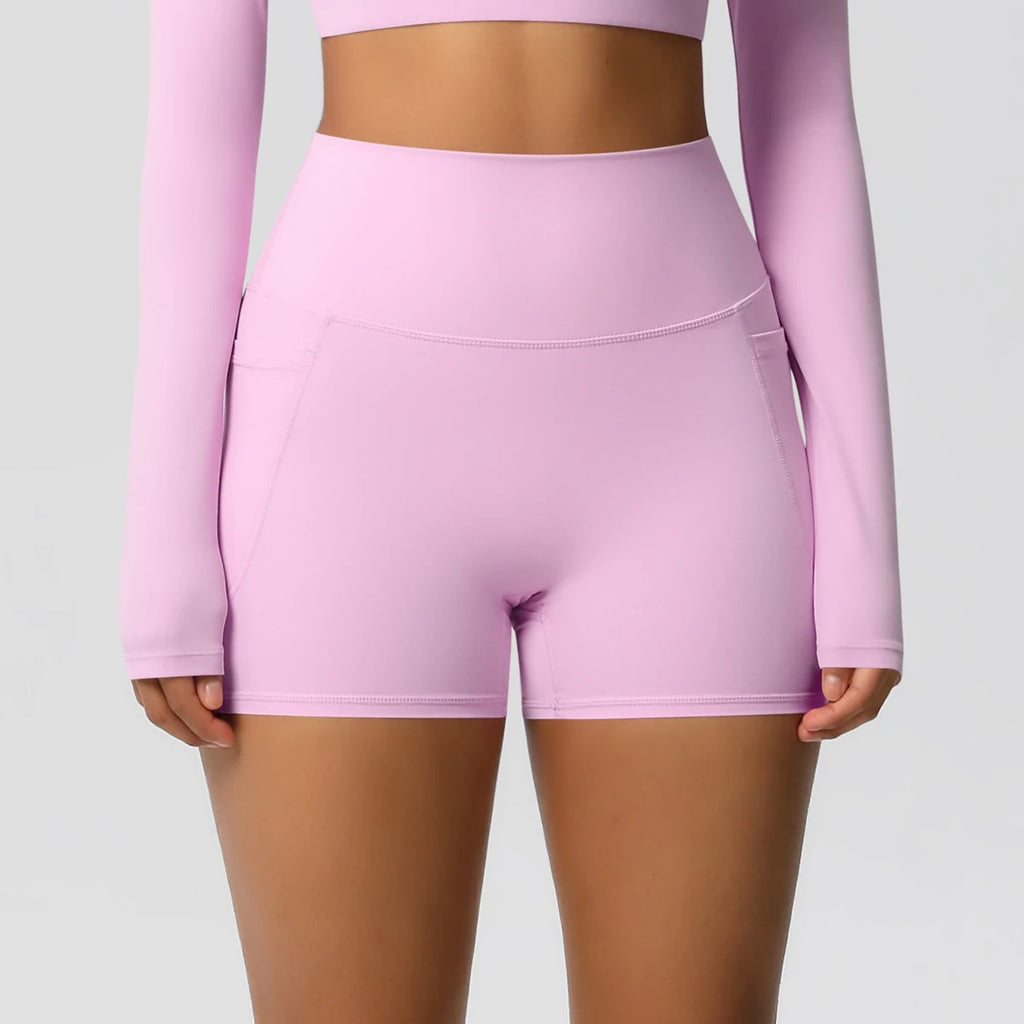 Veyra Active™ Pocketed High-Waisted Yoga Shorts | 100% Squat-Proof Anti-Chafe Biker Shorts