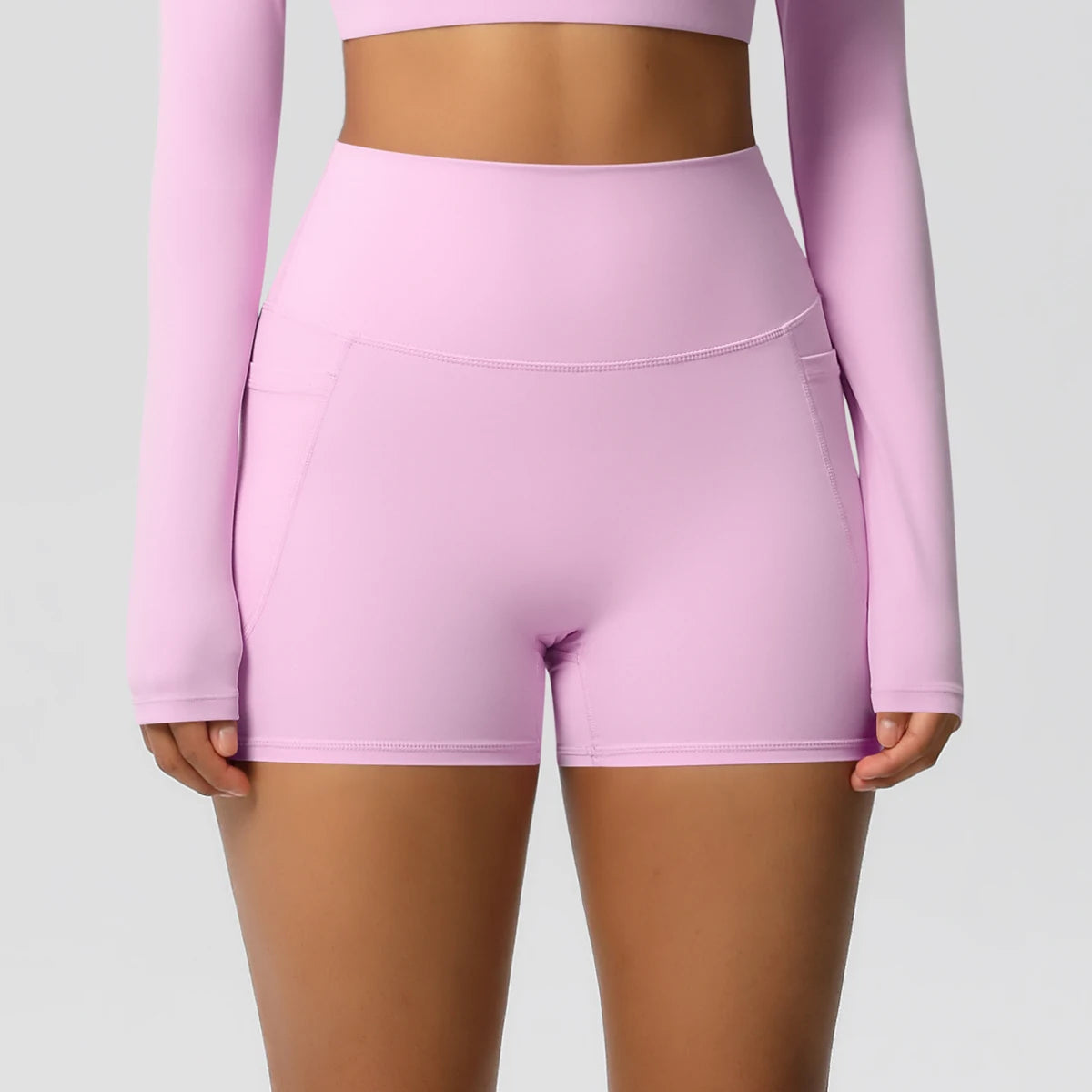 Veyra Active™ Pocketed High-Waisted Yoga Shorts | 100% Squat-Proof Anti-Chafe Biker Shorts