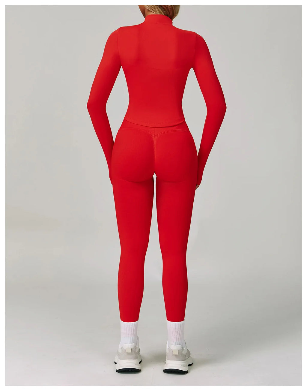 Veyra Active™ SculptFlex 3-Piece Yoga Set | Long Sleeve Crop Top, Sports Bra & High-Waist Leggings